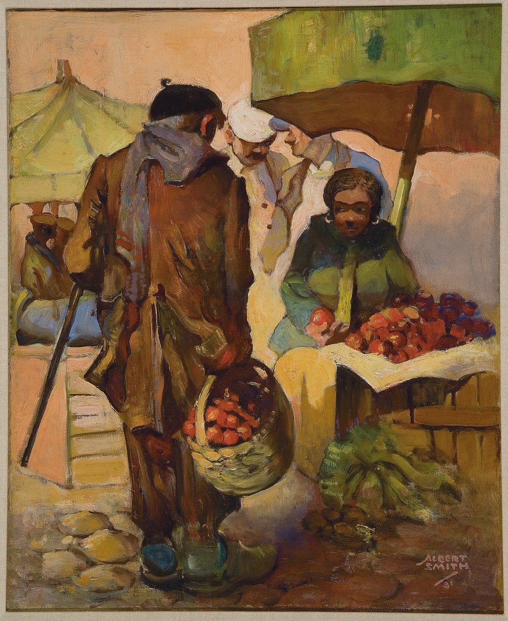 Mercado, Nice, França de Albert A. Smith
