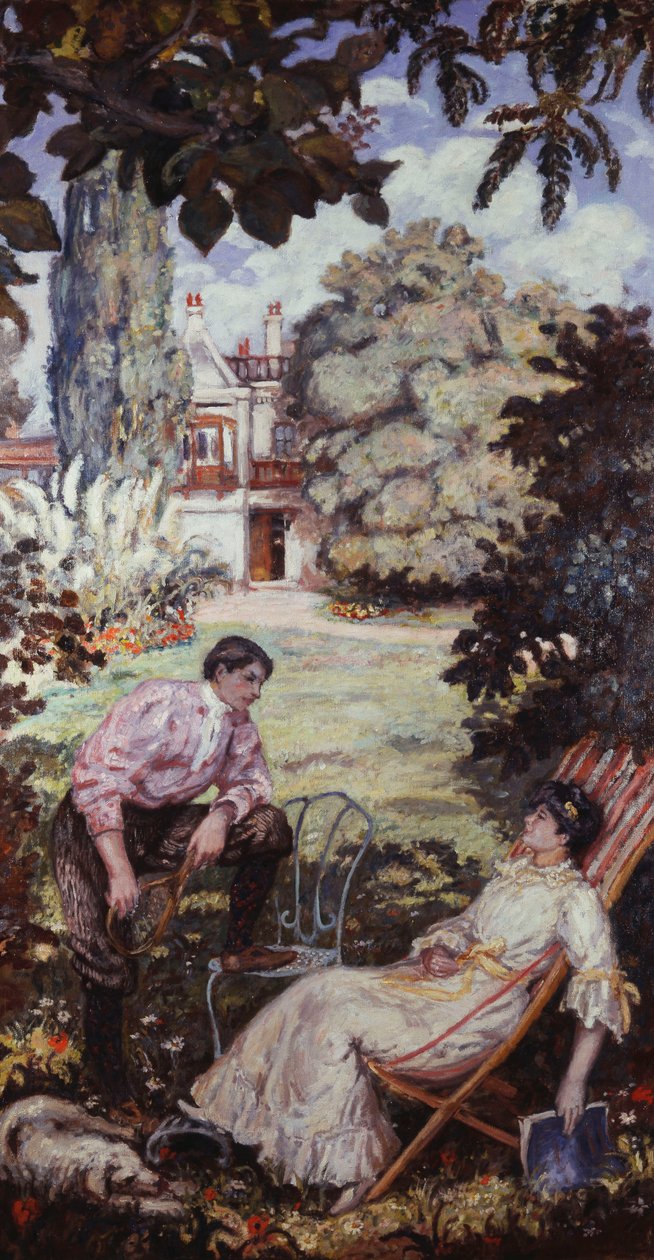 Uma conversa no jardim; La Conversation au Jardin de Albert Andre