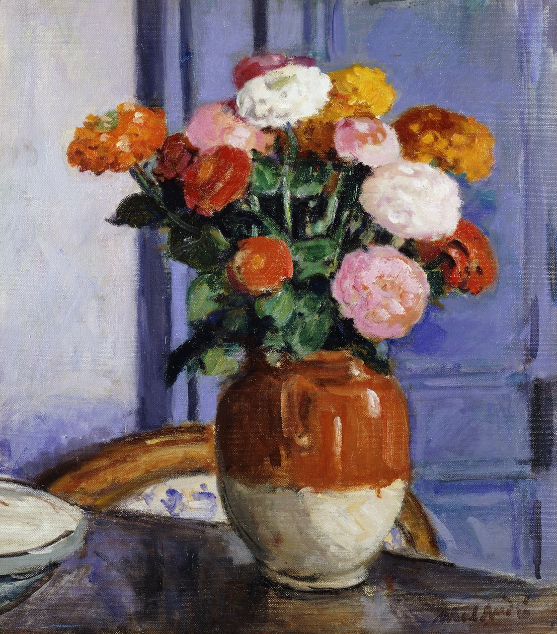 Bouquet de Zinias; Bouquet de Zinias de Albert Andre