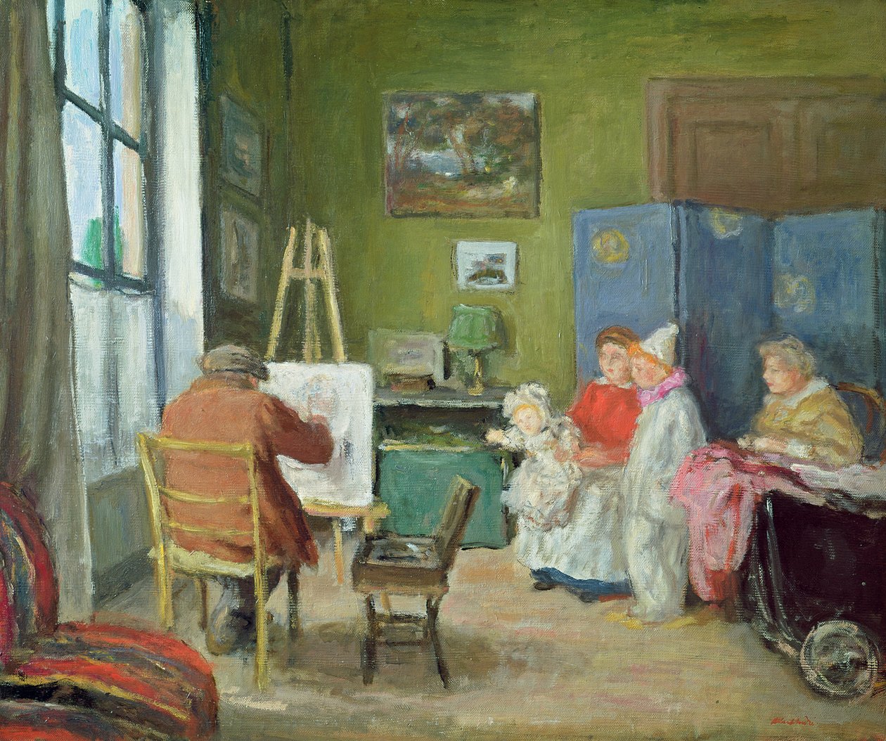 Renoir a pintar a sua família, Rue Caulaincourt de Albert Andre