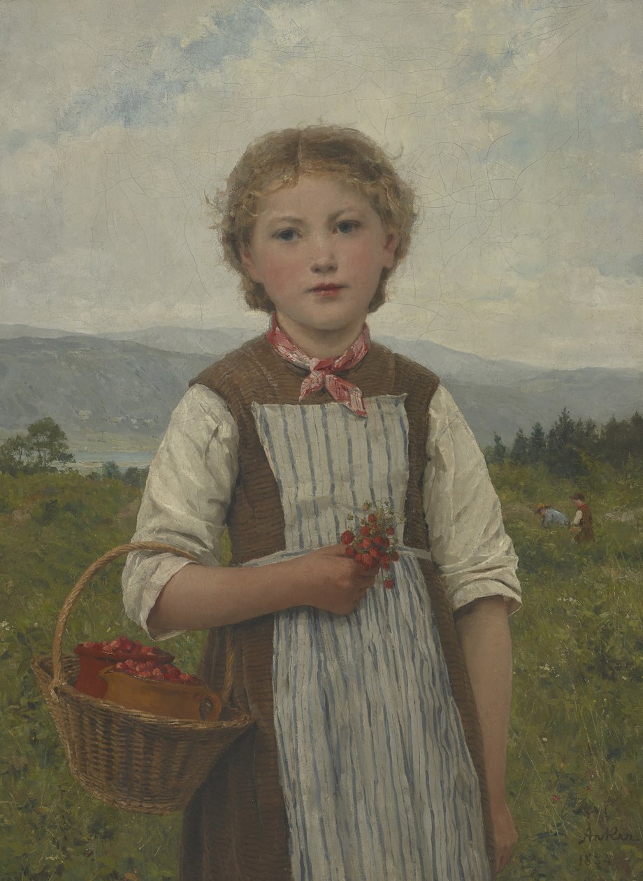 Morangueiro Mariette de Albert Anker