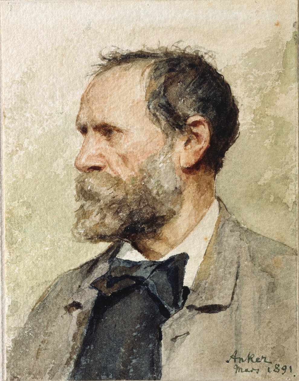 Auto-retrato, 1891. de Albert Anker