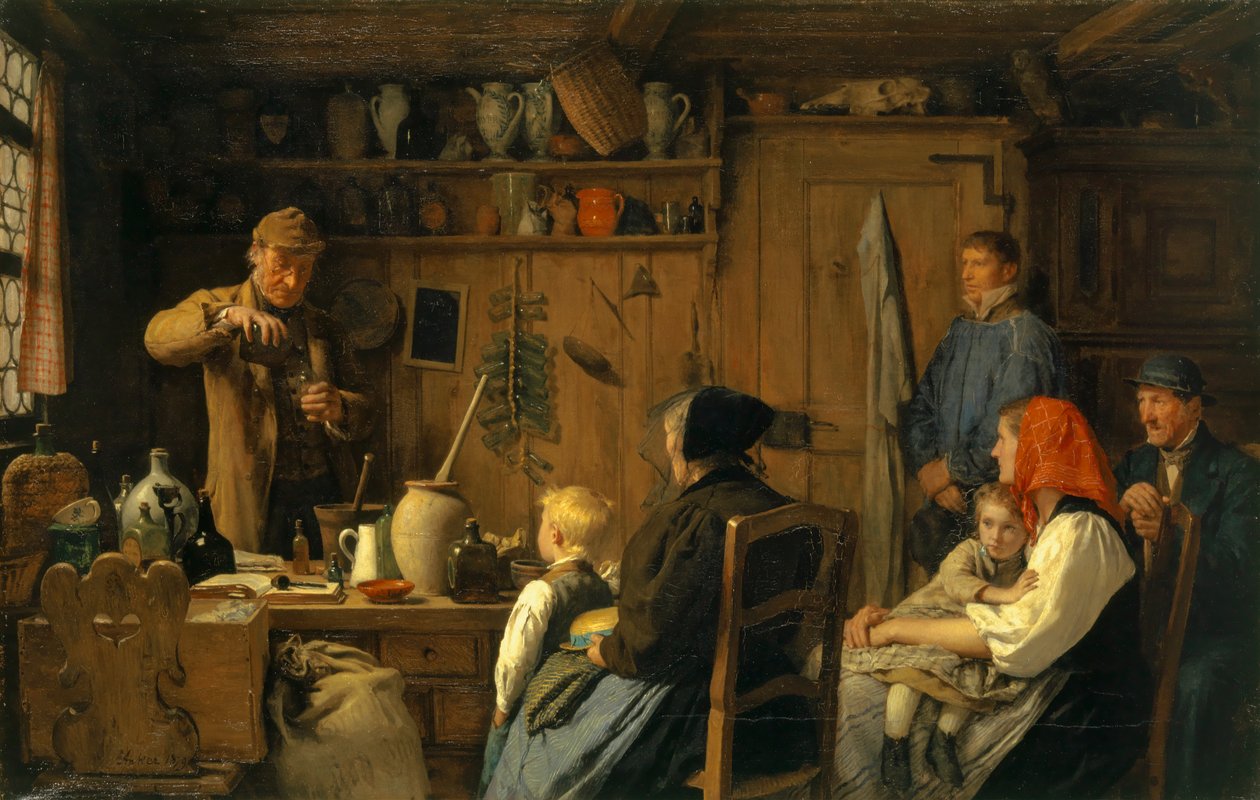 O Quack I, 1879 de Albert Anker