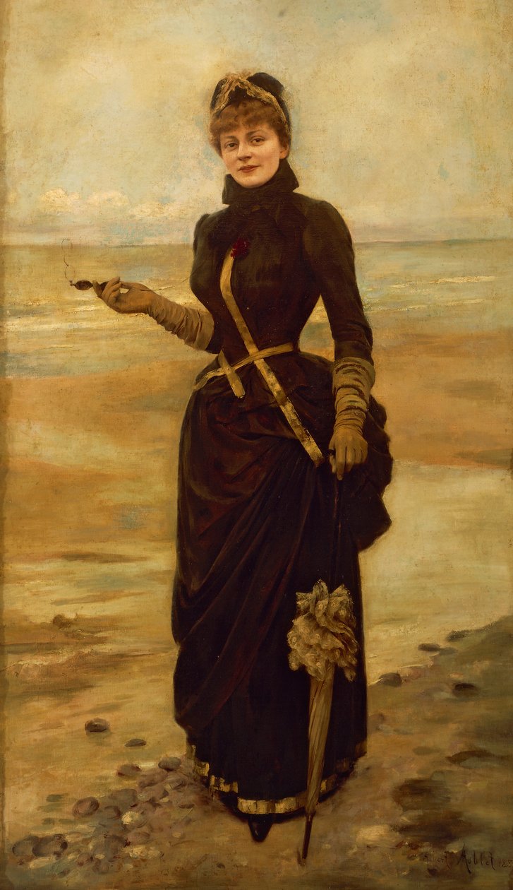 Retrato de Sibylle Aimee Marie-Antoinette Gabrielle de Riquetti de Mirabeau (Grã-Bretanha de Albert Aublet