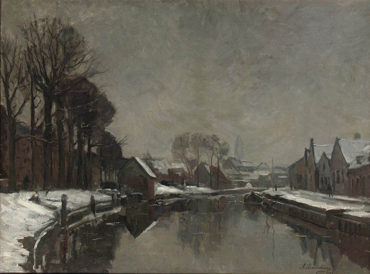 Uma cidade belga no inverno de 1912 de Albert Baertsoen