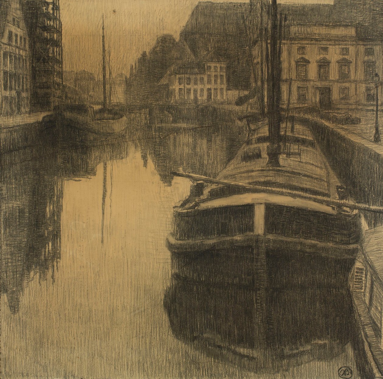 Gante ao entardecer de Albert Baertsoen