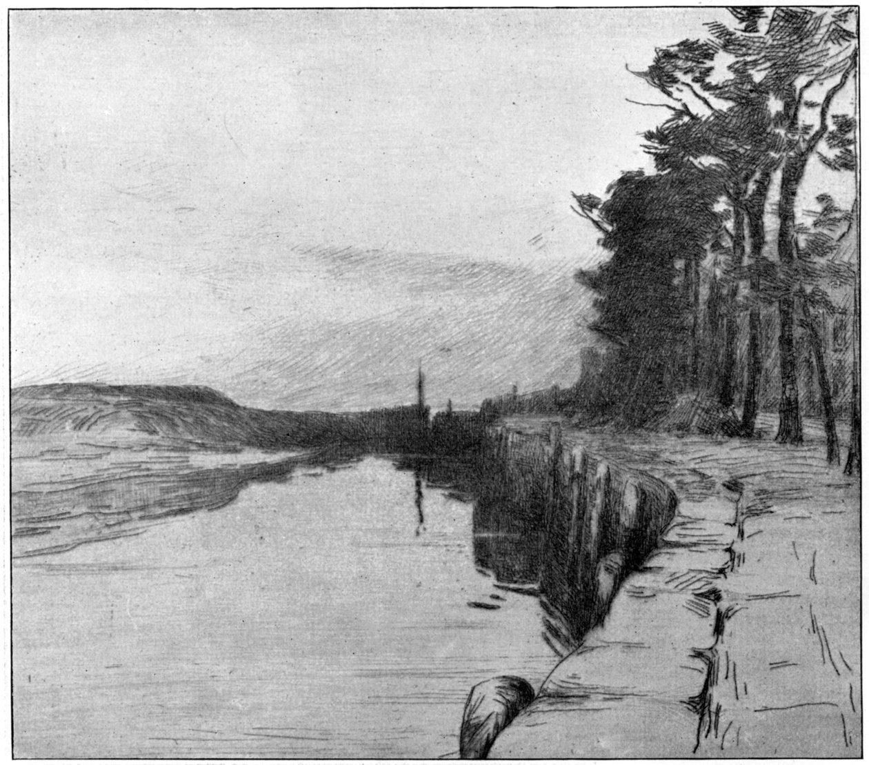O Porto Velho, Veere, 1898. de Albert Baertsoen