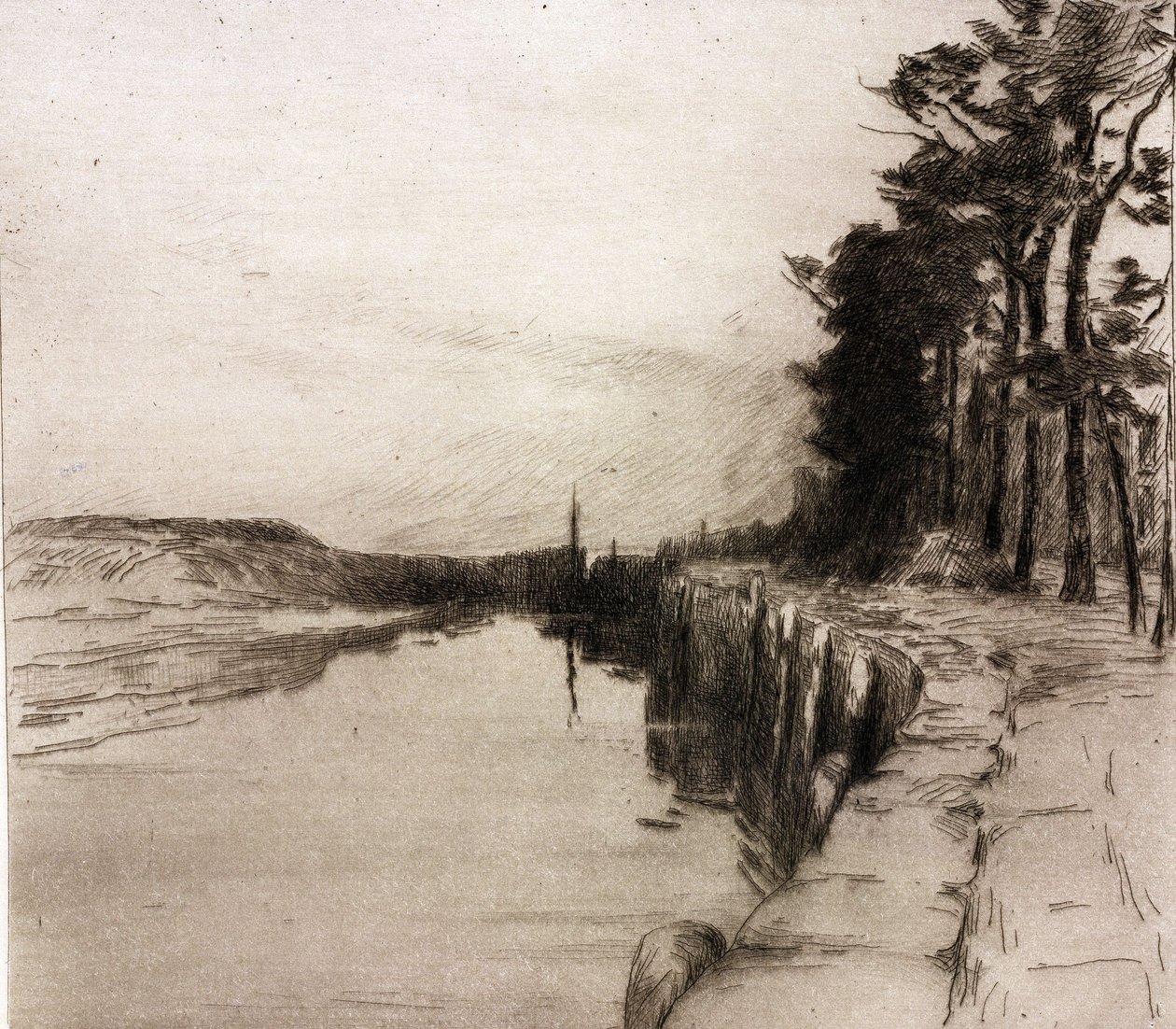 Ponte antiga (Diksmuide) de Albert Baertsoen