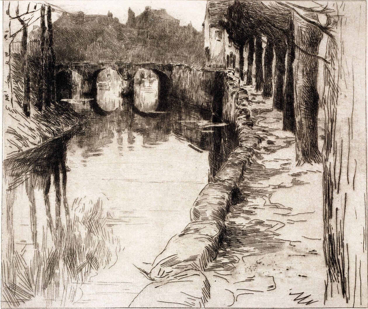 Cais antigo de Albert Baertsoen