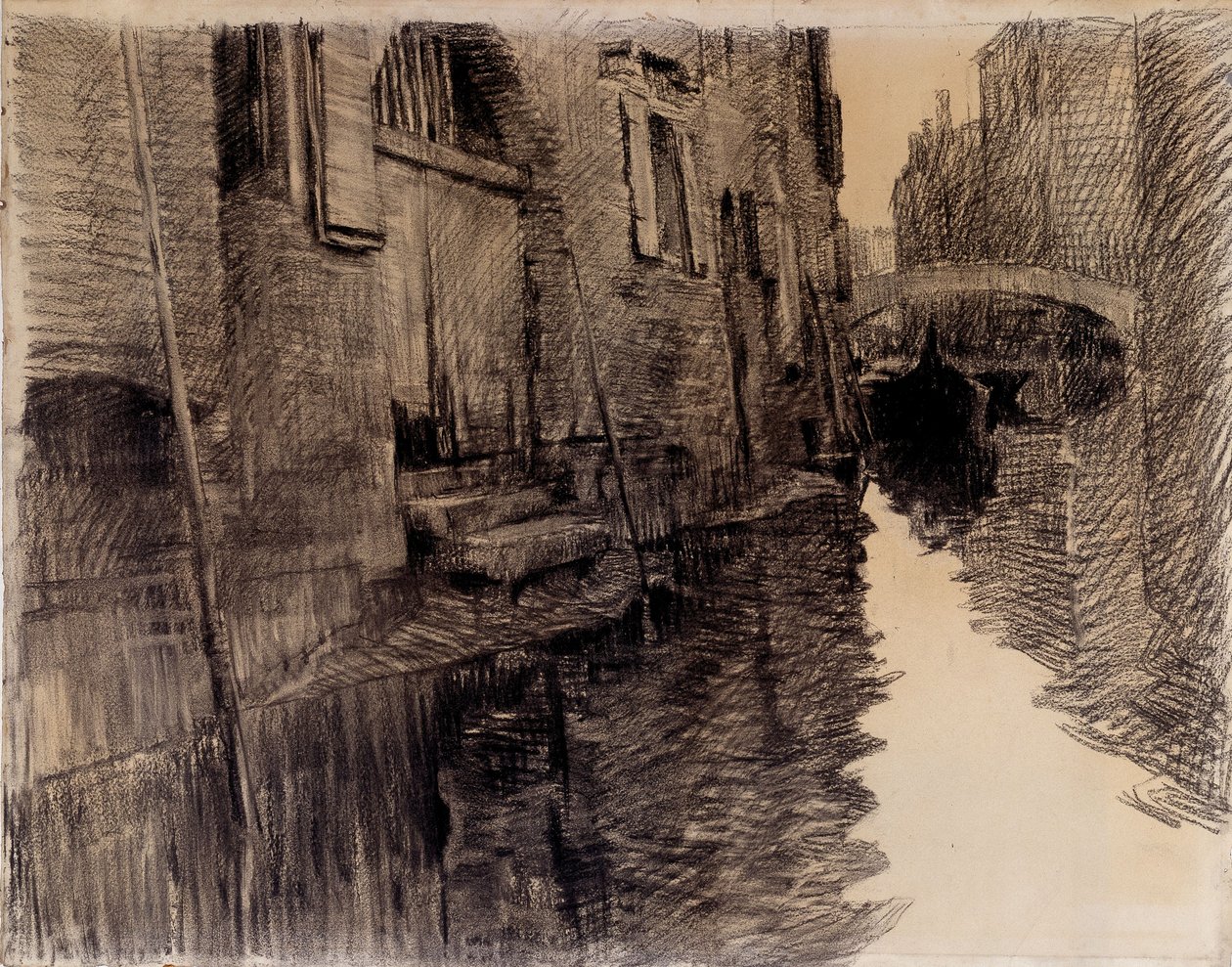 Ponte San Francesco em Veneza de Albert Baertsoen