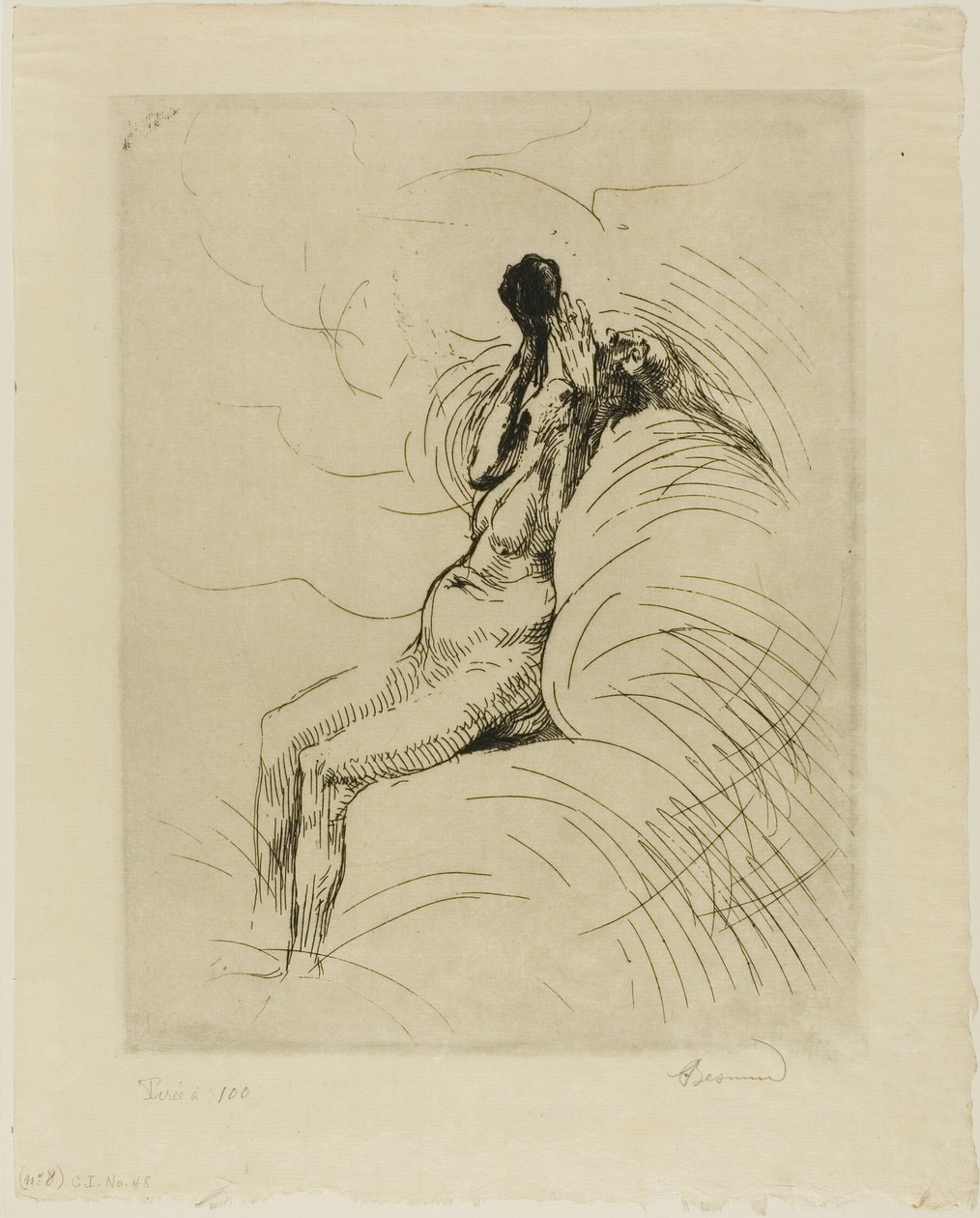 Apoteose, placa doze de Mulher de Albert Besnard