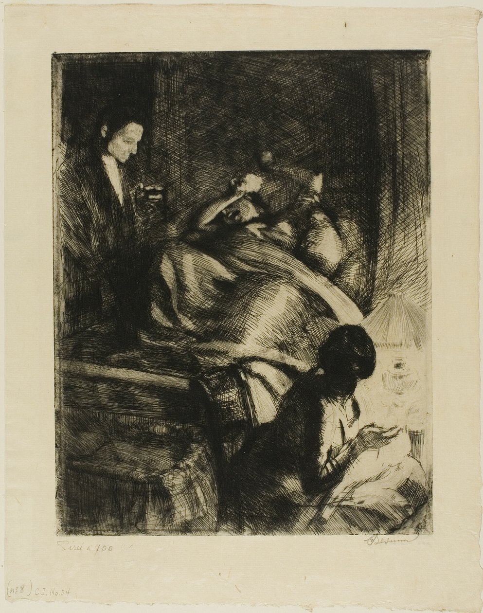 Entrega, prato três da Mulher de Albert Besnard