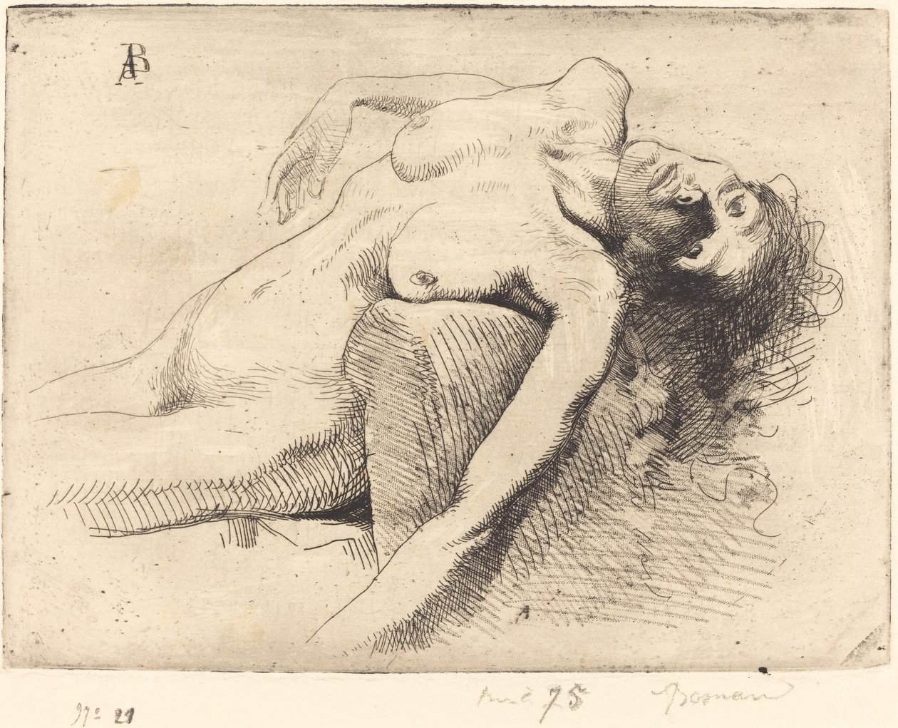 Mulher moribunda de Albert Besnard