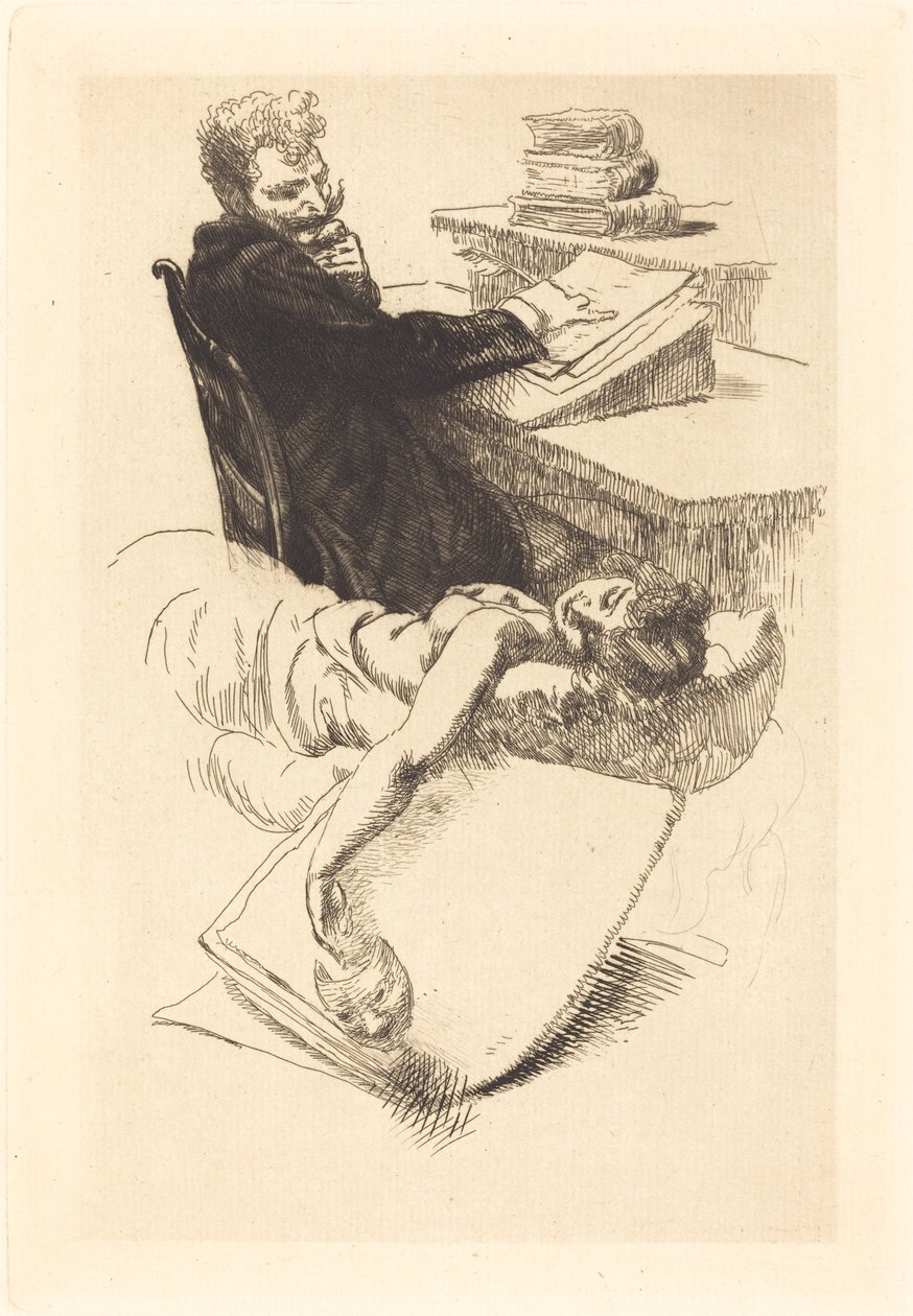 Frontispício para "O Caso Clemenceau" de Albert Besnard
