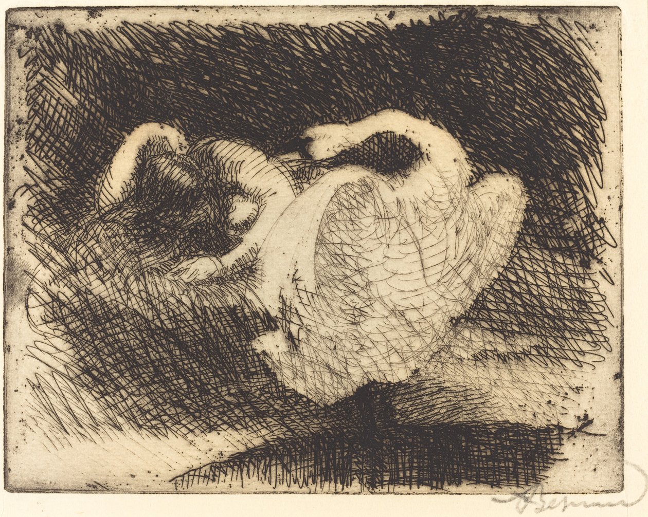 Leda dormindo de Albert Besnard