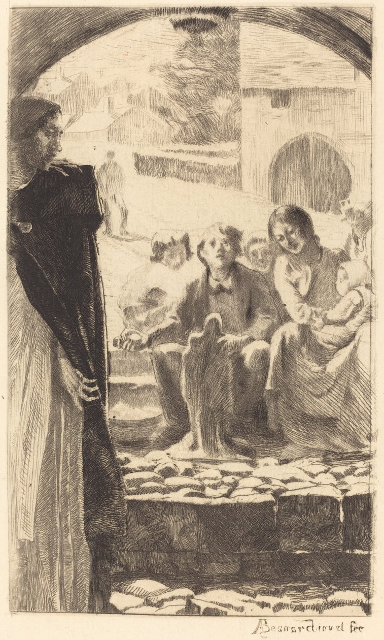 Pierre copia a Virgem do Portal da Igreja de Marly de Albert Besnard
