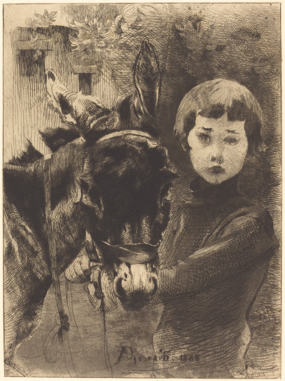 Robert Besnard e seu burro de Albert Besnard