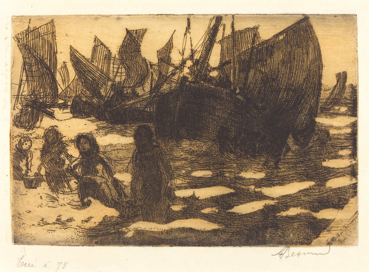 Pequenos barcos de pesca de Berck de Albert Besnard