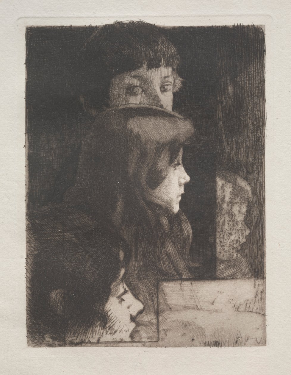 Estudo das cabeças, 1899. de Paul Albert Besnard