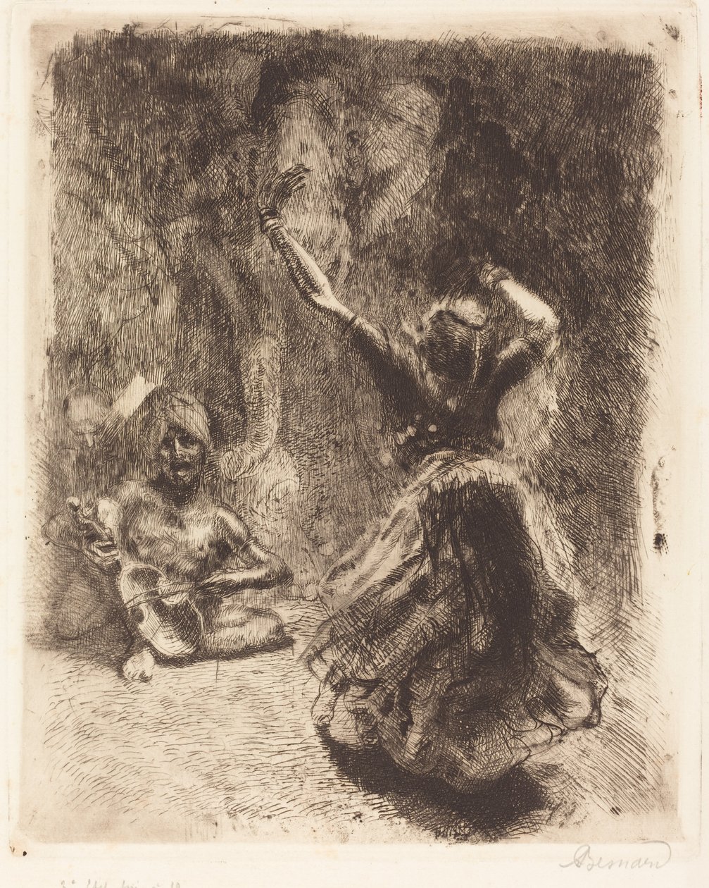 A Dançarina de Tanjore (La bayadère de Tanjore) de Albert Besnard
