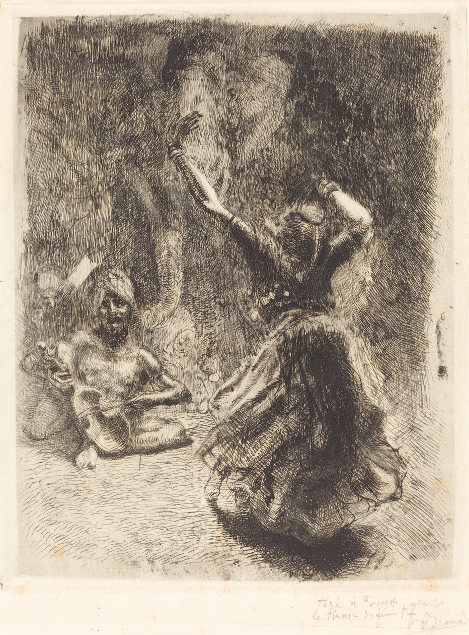 A Dançarina de Tanjore (La bayadère de Tanjore) de Albert Besnard