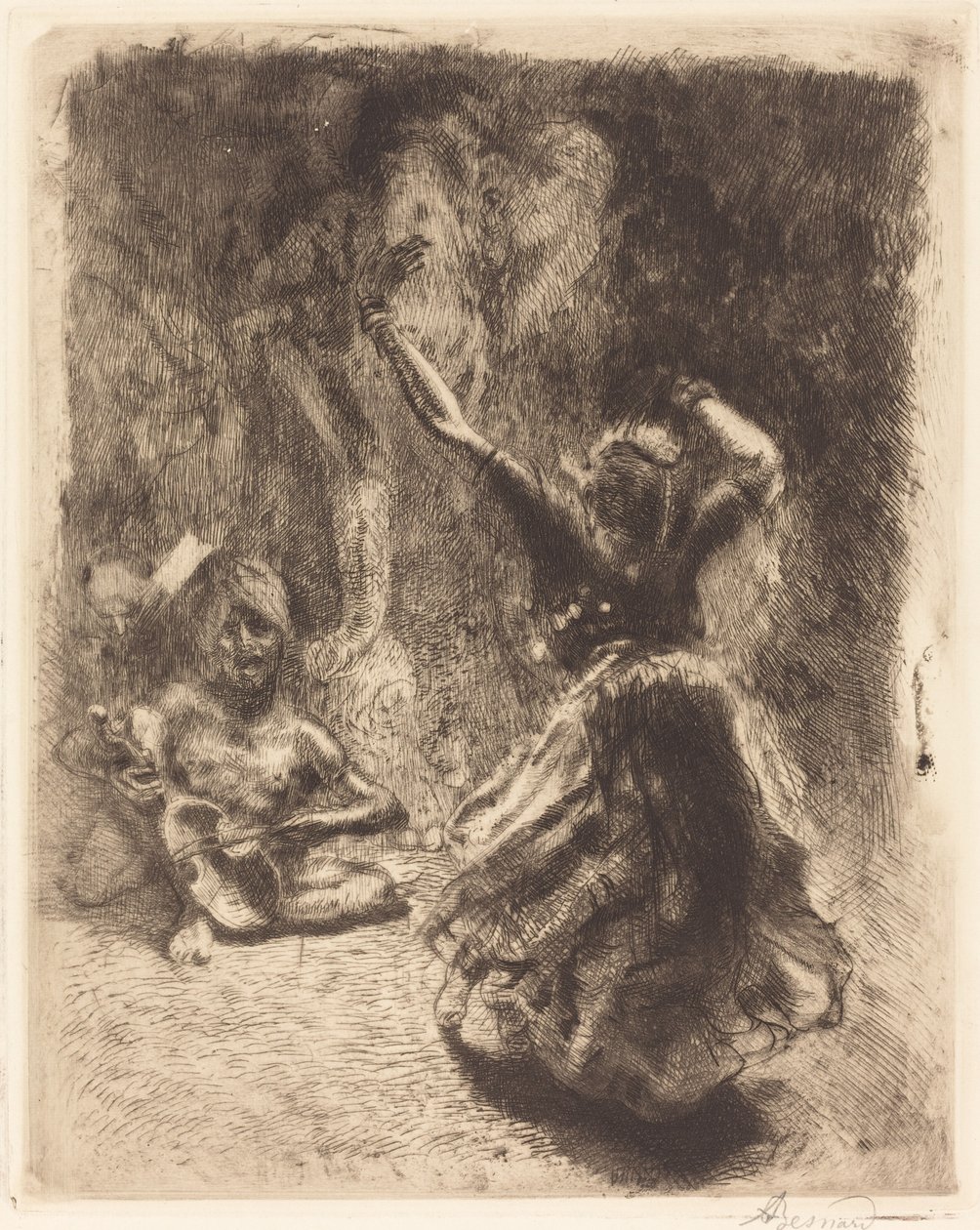 A Dançarina de Tanjore (La bayadère de Tanjore) de Albert Besnard