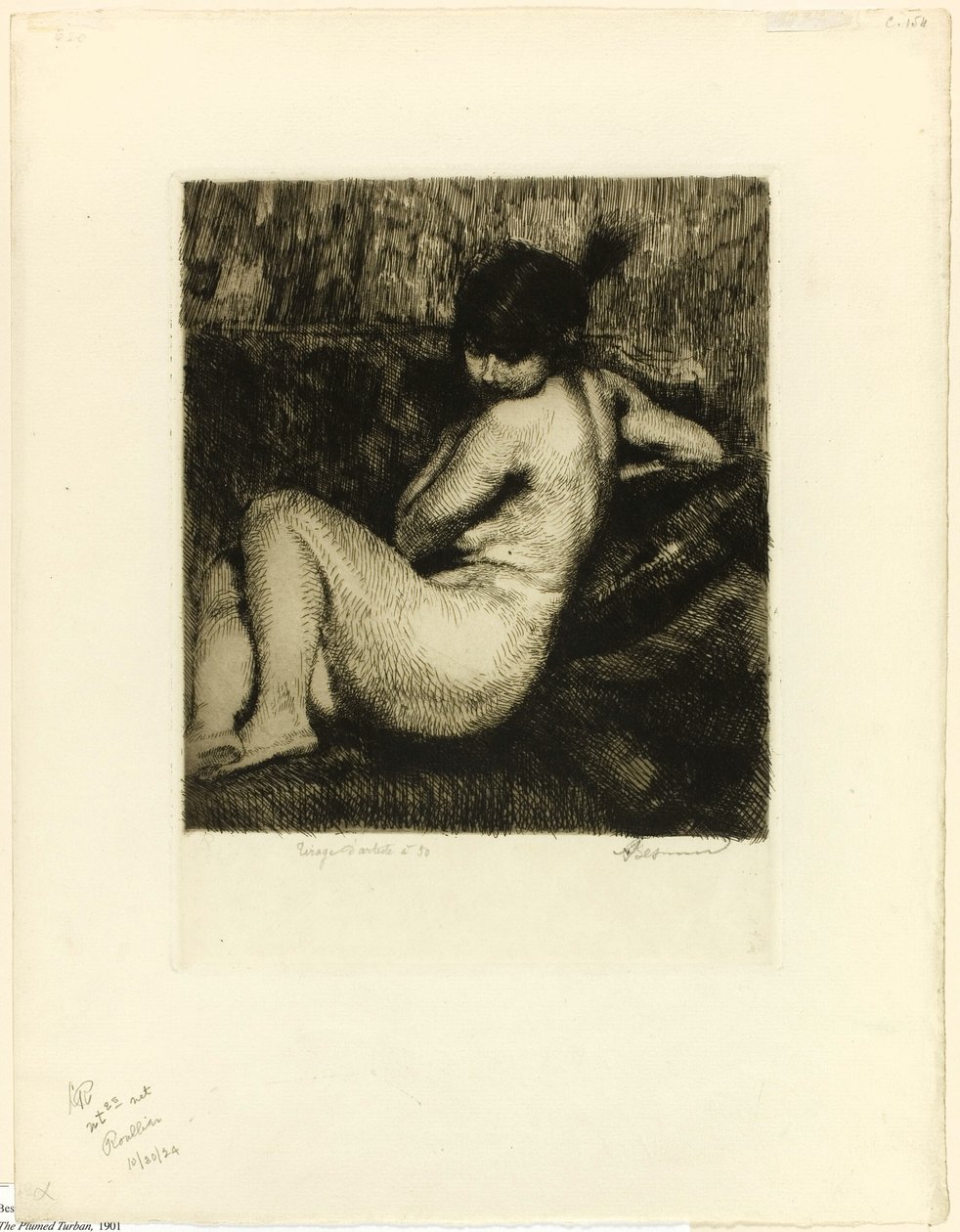 O turbante emplumado de Albert Besnard