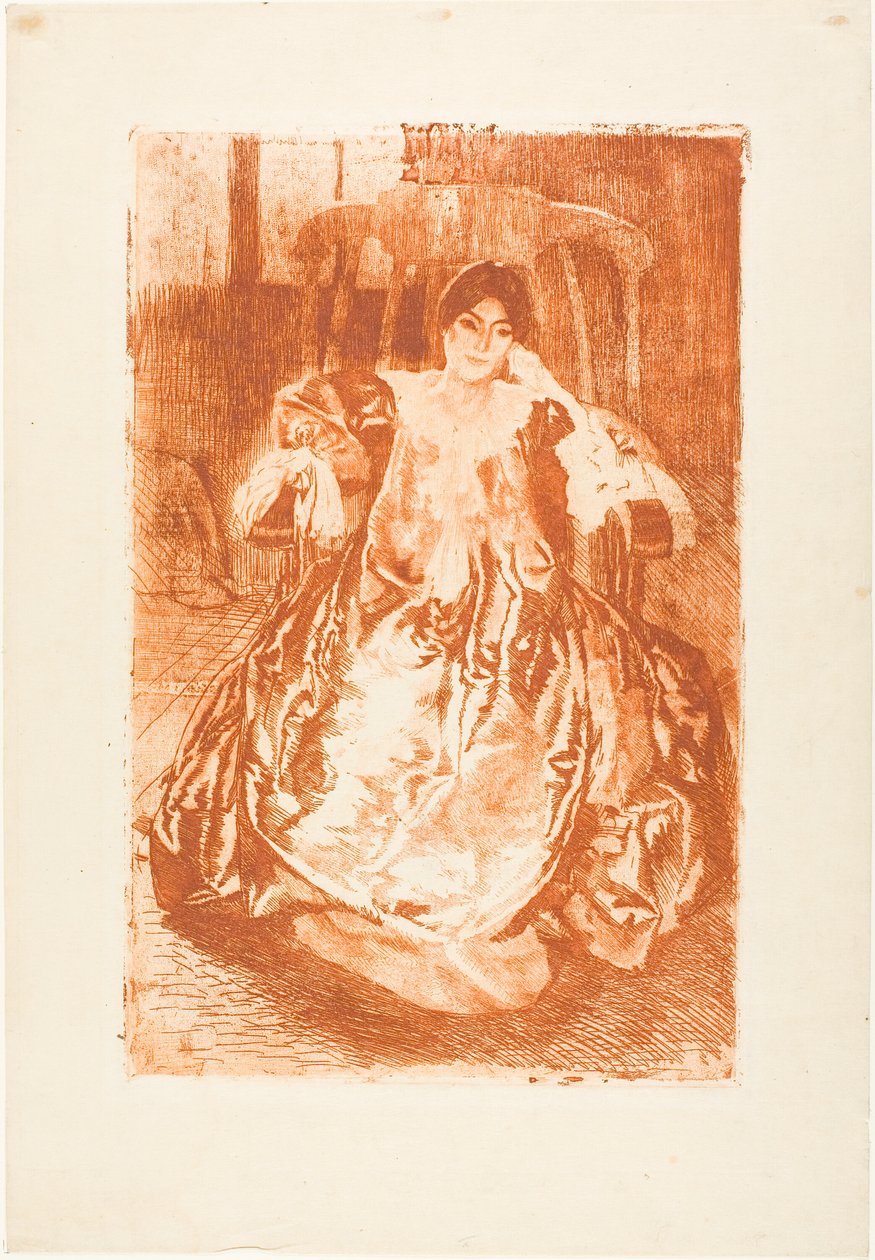 O vestido de seda de Albert Besnard
