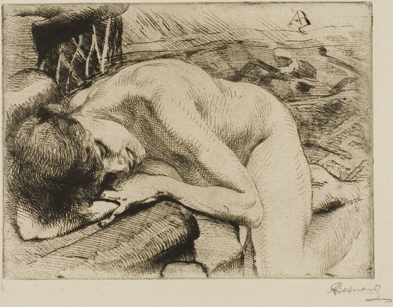 O modelo adormecido de Albert Besnard