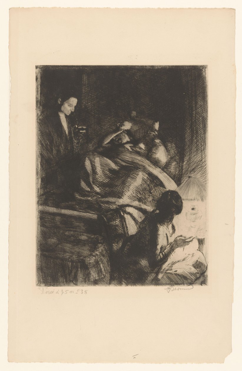Mulher no parto de Albert Besnard