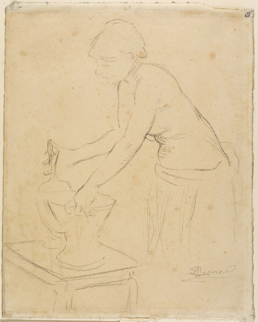 Mulher em seu toilette de Albert Besnard