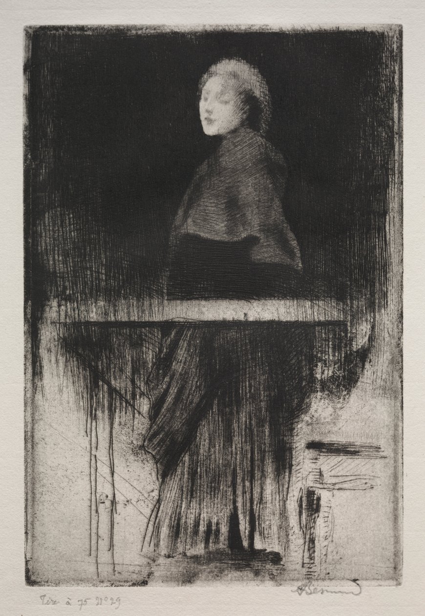 mulher com capa de Albert Besnard