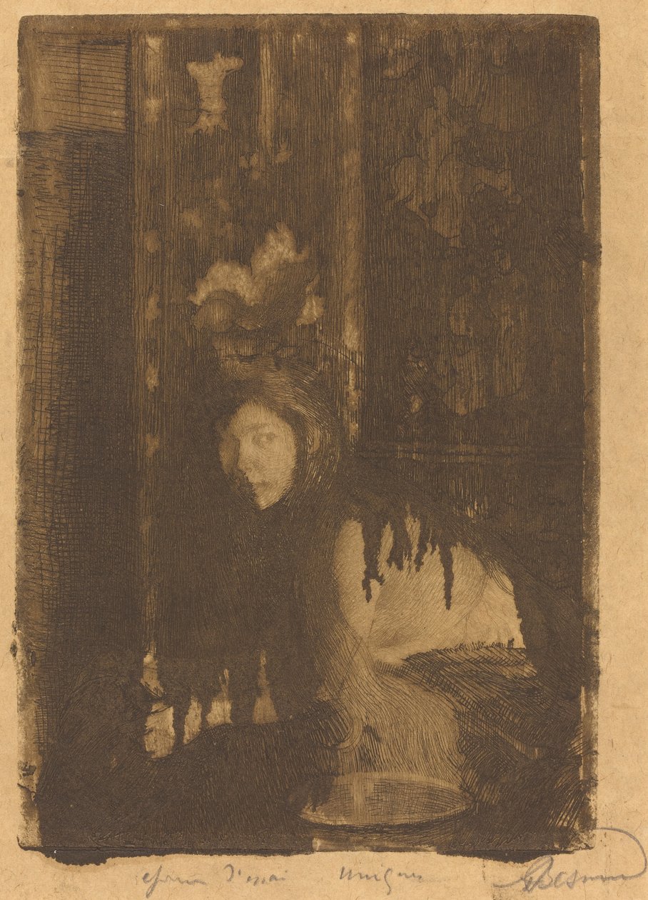Mulher com um vaso (La femme au vaso) de Albert Besnard