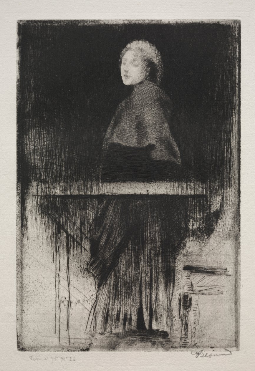 mulher com capa de Albert Besnard