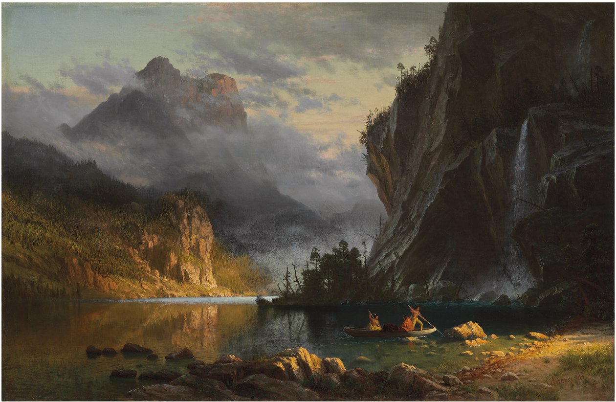 (óleo sobre tela) de Albert Bierstadt