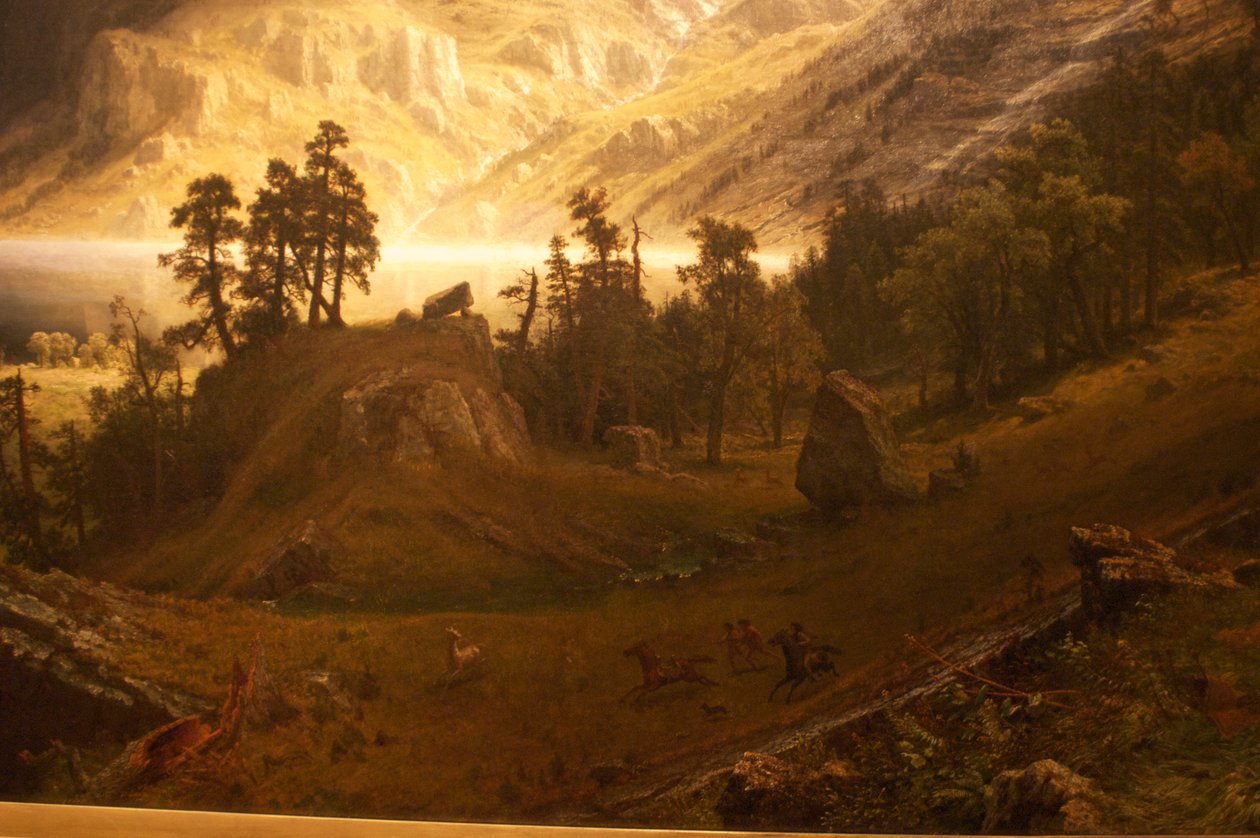 Uma tempestade nas Montanhas Rochosas, Monte Rosalie de Albert Bierstadt