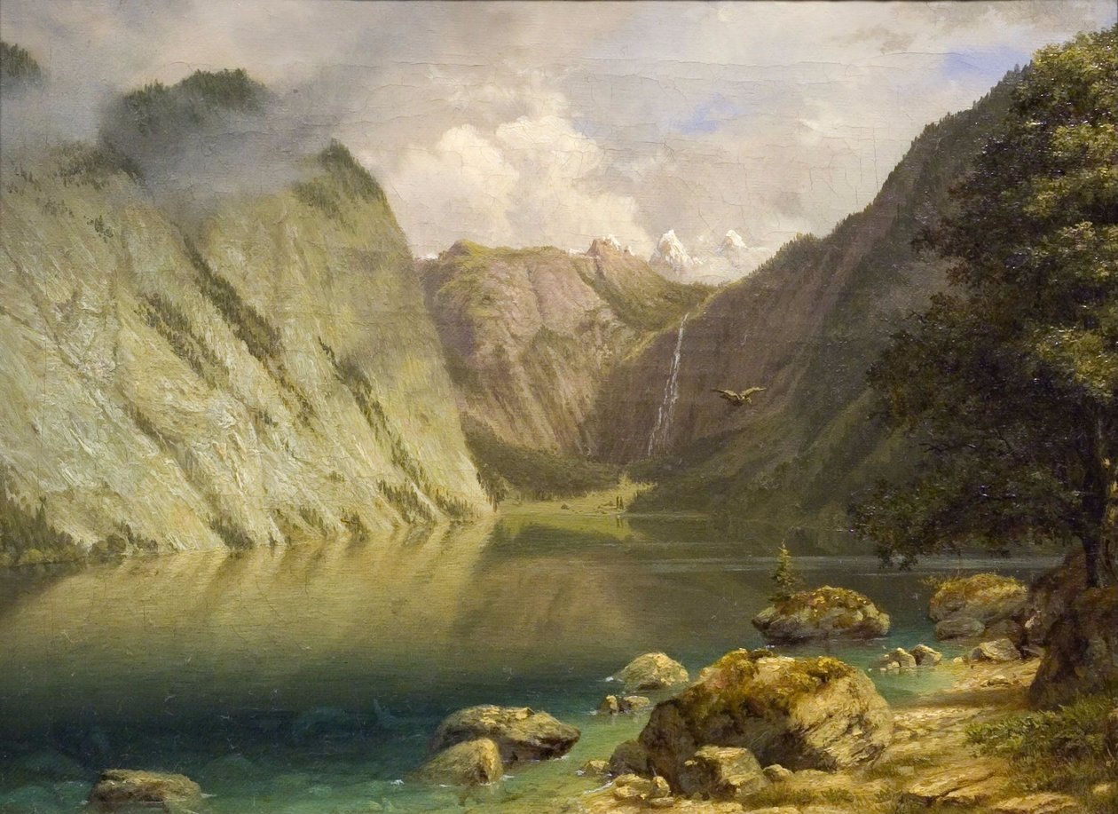 Uma paisagem ocidental de Albert Bierstadt
