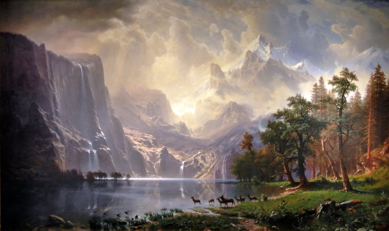 Entre a Serra Nevada, Califórnia de Albert Bierstadt