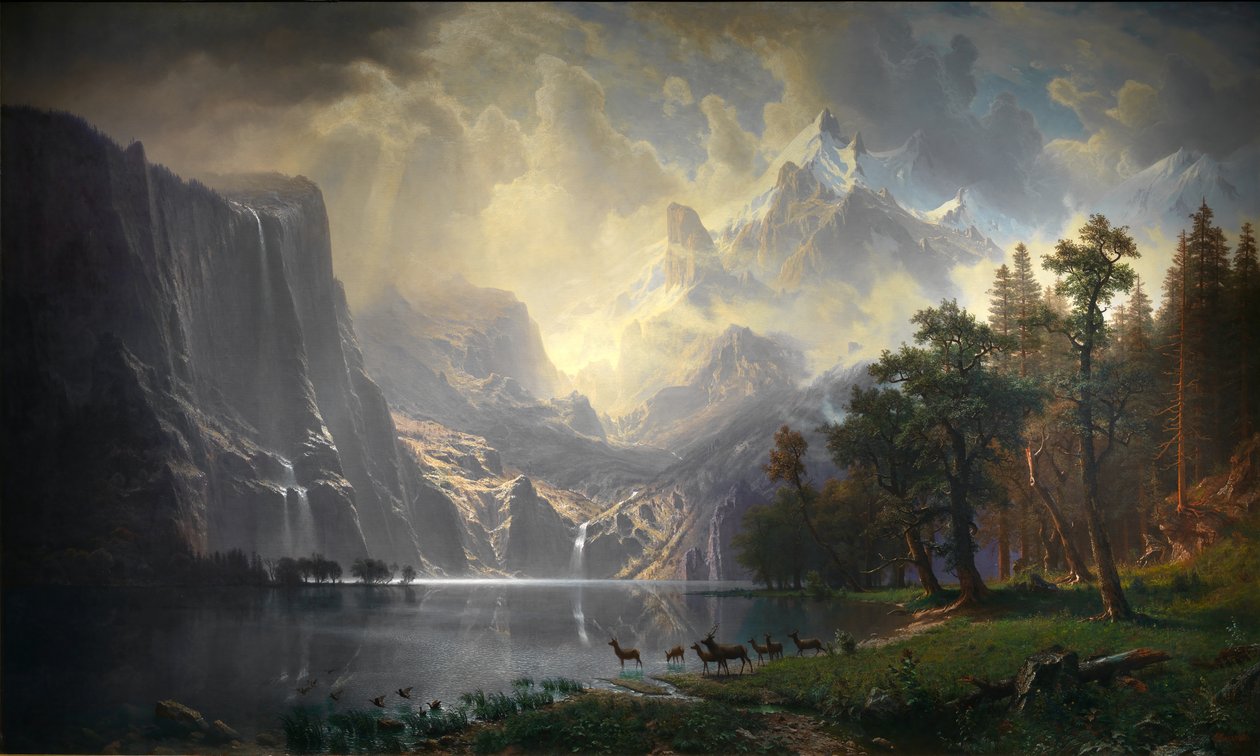 Entre a Serra Nevada, Califórnia de Albert Bierstadt