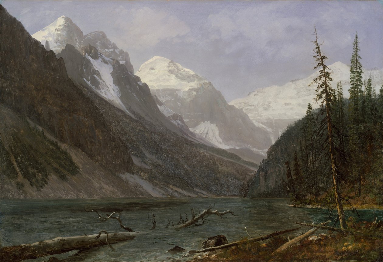 Montanhas Rochosas Canadianas (Lake Louise) de Albert Bierstadt