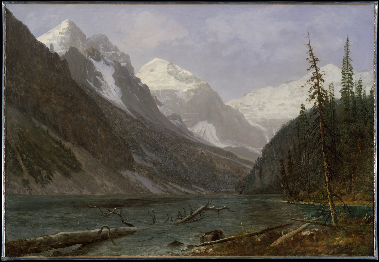 Montanhas Rochosas canadianas (Lago Louise) de Albert Bierstadt