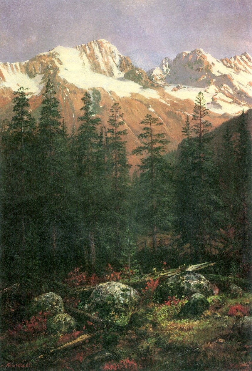 Montanhas Rochosas Canadianas de Albert Bierstadt