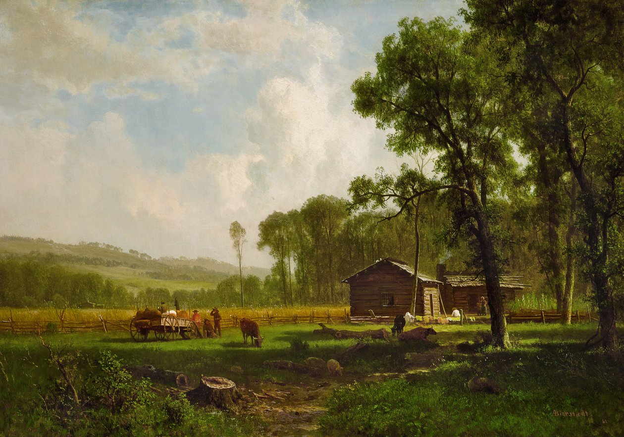 Primeiros colonos de Albert Bierstadt