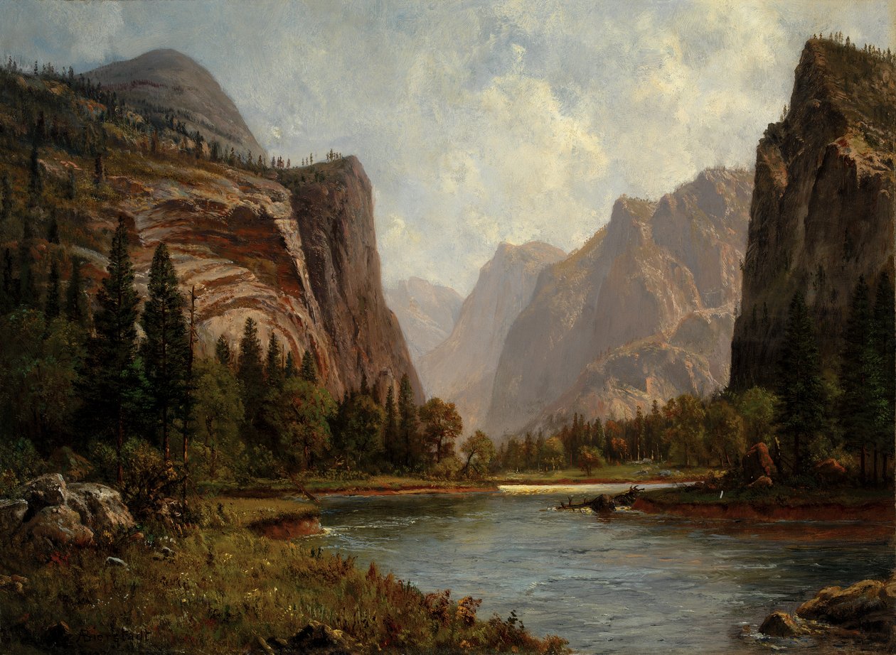 Portões do Yosemite, c. 1882. de Albert Bierstadt