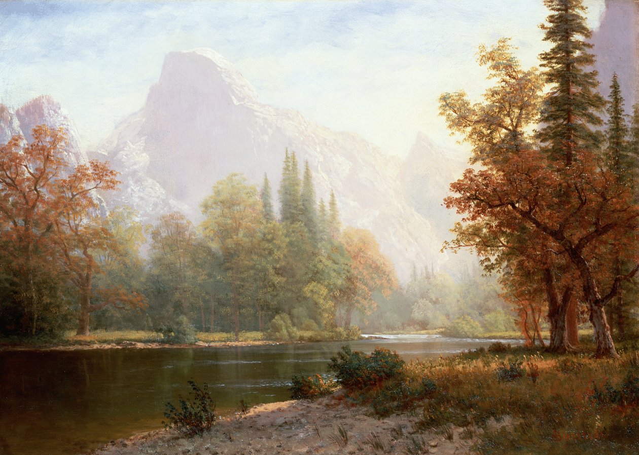 Meia cúpula, Yosemite de Albert Bierstadt