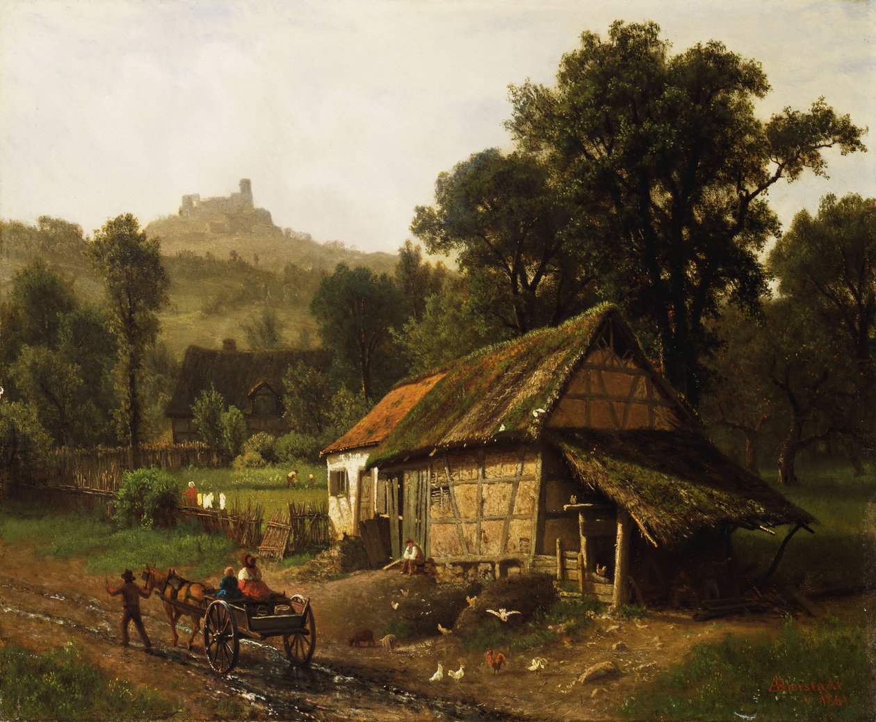 No sopé, 1861 de Albert Bierstadt