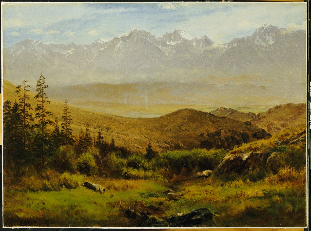 No sopé das Montanhas Rochosas de Albert Bierstadt