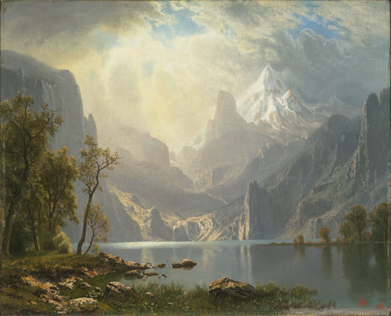 Nas serras - Lake Tahoe de Albert Bierstadt