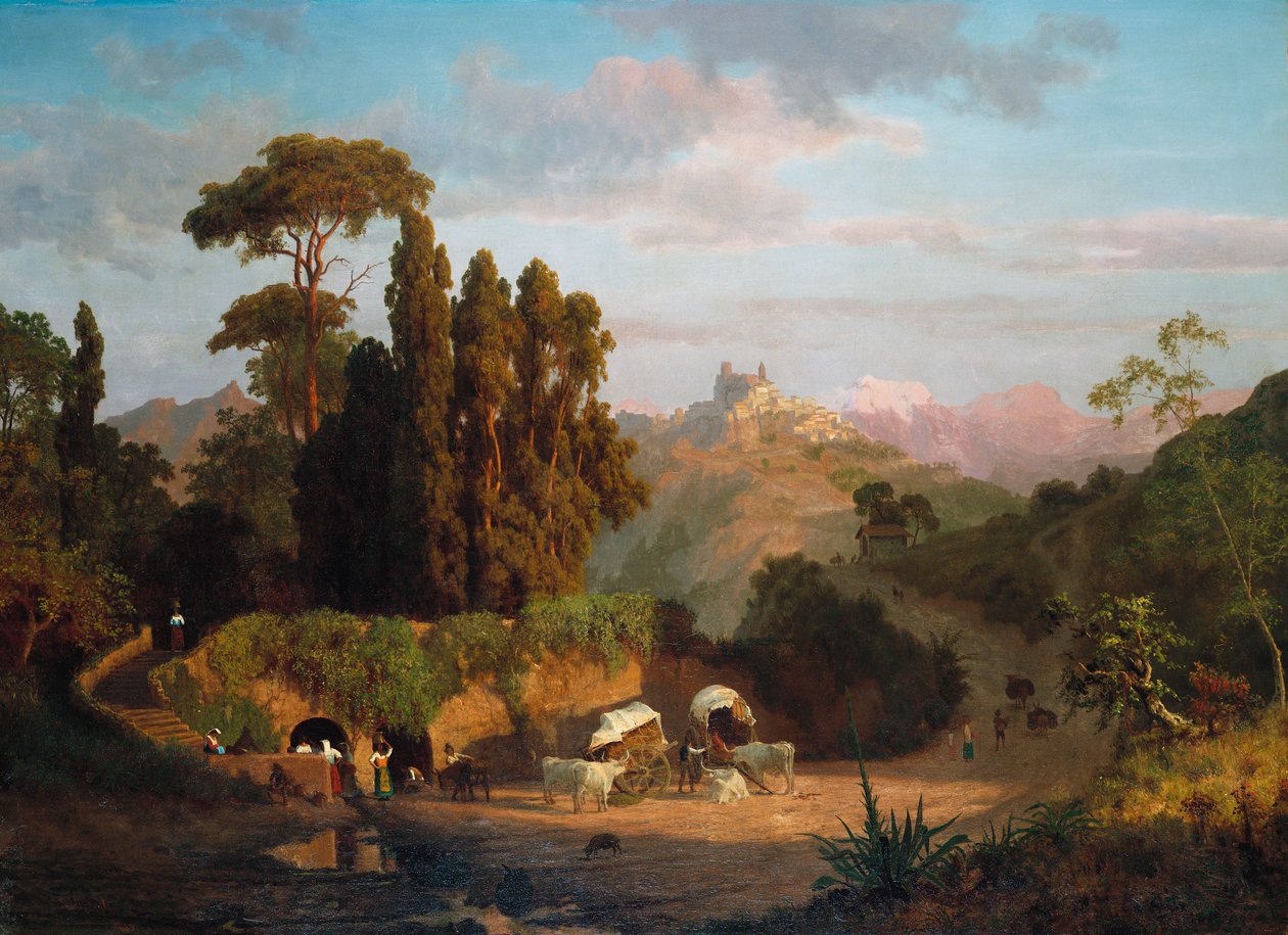 Montanhas italianas, 1859 de Albert Bierstadt