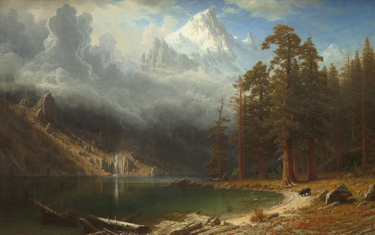 Monte Corcoran, c.1876-77 (óleo sobre tela) de Albert Bierstadt